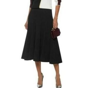 Derek Lam Moore Crepe Matte Jersey Skirt in Black Size 8